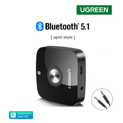 Receptor de Audio UGREEN Bluetooth 5.1 Aptx HD 2en1 Jack 3.5mm