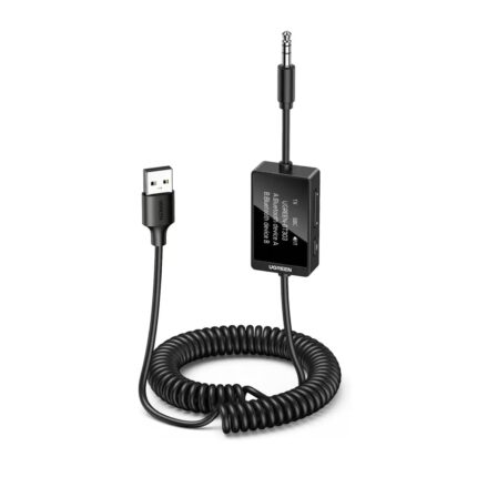 Transmisor y Receptor Bluetooth 5.4 UGREEN 45236 Con Micrófono Integrado Para Llamadas Manos Libres